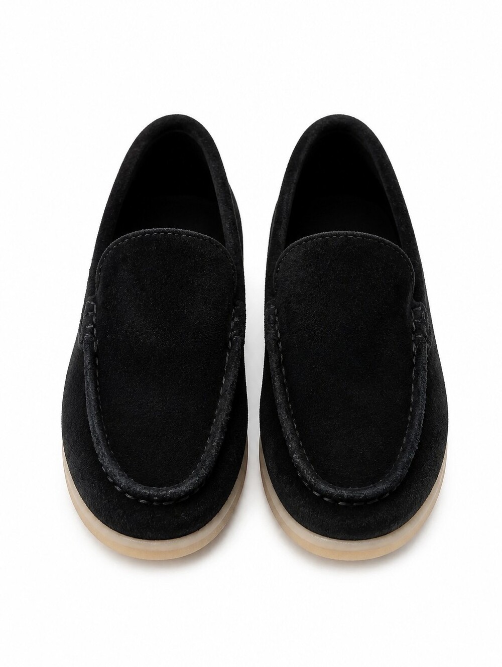 Kids Scarosso Ludovico Black suede loafers US Sz 12 EU Sz 29